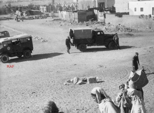 raf truck egypt ww2 original photo.jpg