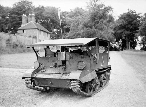 Click image for larger version

Name:	Universal Carrier Mk I with experimental armoured hood and Boys anti-tank rifle, Albury Heath, S.jpg
Views:	15
Size:	64.0 KB
ID:	82017