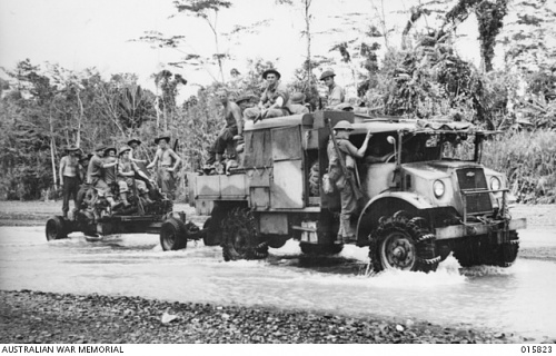 Click image for larger version

Name:	015823  1943-09-25. NEW GUINEA. ADVANCE ON LAE. A NUMBER 6 ARTILLERY TRACTOR TOWING A 40 MM BOFO.JPG
Views:	3
Size:	173.4 KB
ID:	94237