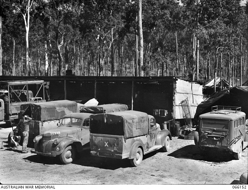 Click image for larger version

Name:	066152  WONGABEL AREA, QLD. 1944-05-05.  110TH BRIGADE WORKSHOP, AEME  3-tone camo First Army sc.JPG
Views:	11
Size:	231.5 KB
ID:	95347