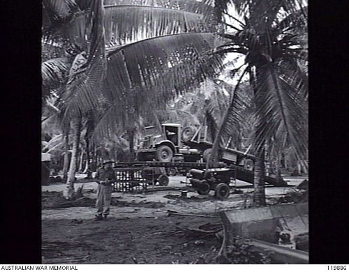 Click image for larger version

Name:	119886  LABUAN ISLAND, NW BORNEO 1945-10-06. CAMP OF 2-72ND LAD ATTACHED TO 2-24TH FIELD PARK CO.JPG
Views:	2
Size:	207.9 KB
ID:	82170