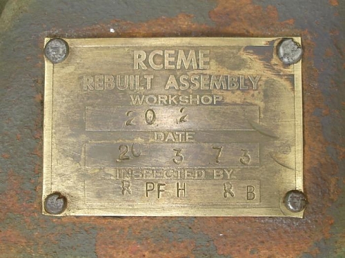 Brass stamped RCEME  tag on front axle of my 1952 M-37CDN.jpg