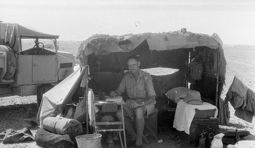 WW2 British Army Soldier with Truck-Lorry Palestine-1.jpg