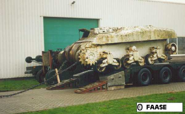 Rolling herself off the flatbed